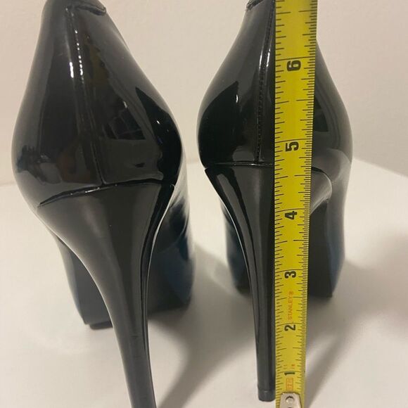 Guess Ombre black-blue Heels Open Toe Size 7M - Picture 4 of 10